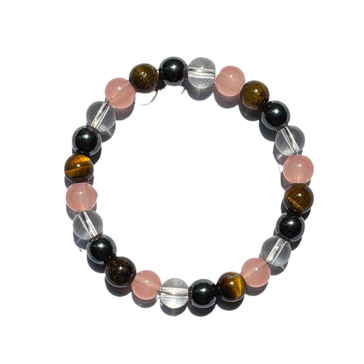 Tiger Eye Stone Beaded Bracelet, Natural Gemstone Jewelry for Men & Women