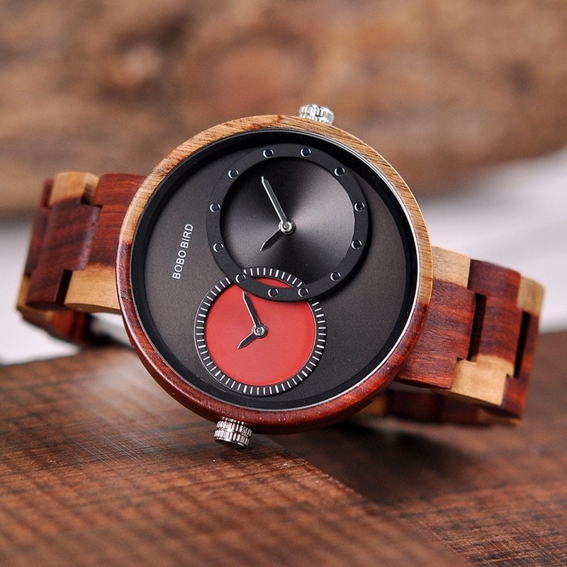 BOBO BIRD Men’s Thin Wood Watch