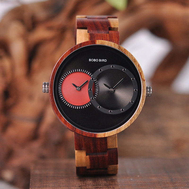 BOBO BIRD Men’s Thin Wood Watch