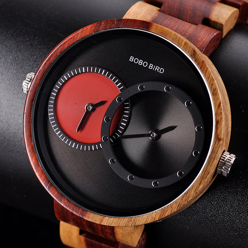 BOBO BIRD Men’s Thin Wood Watch