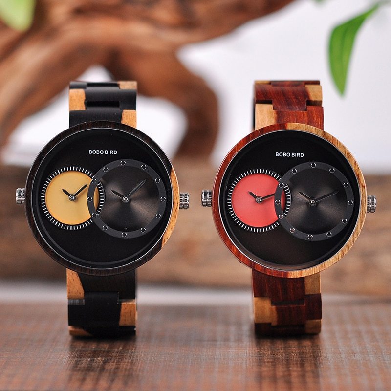 BOBO BIRD Men’s Thin Wood Watch