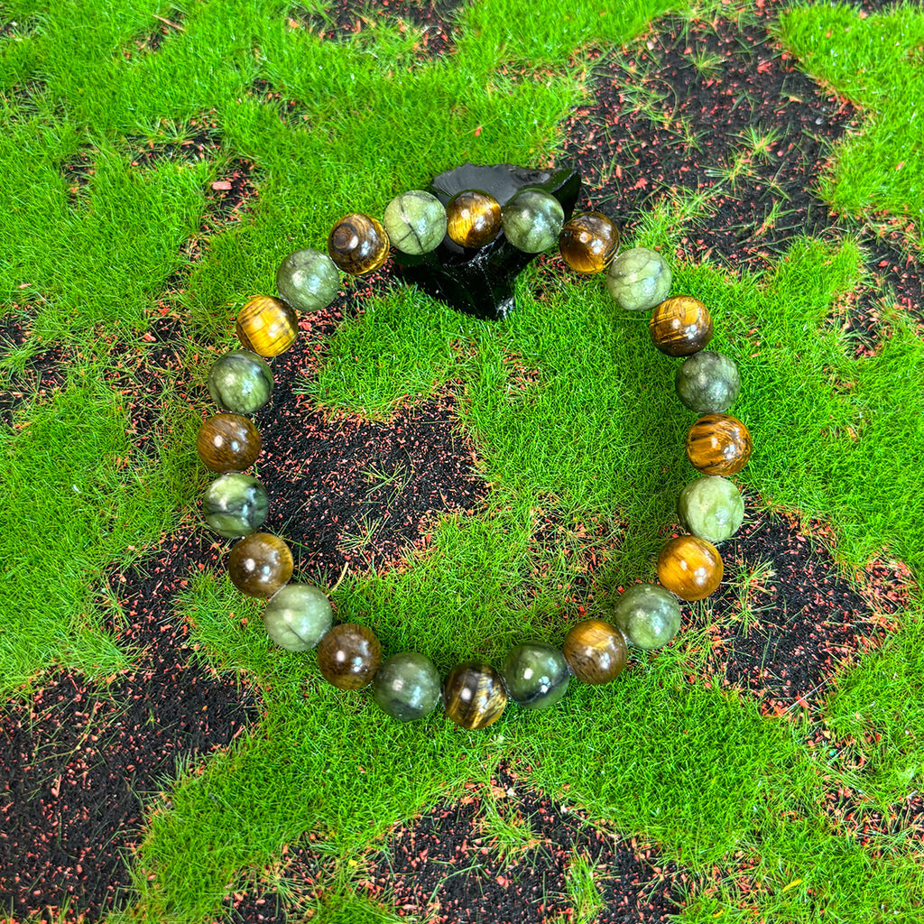 Tiger Eye Natural Stone Beaded Bracelet – Handmade Gemstone Jewelry for Men & Women