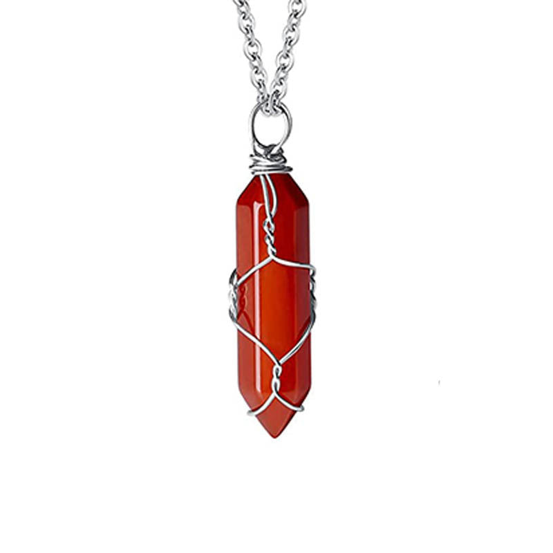 Natural Stone Amethyst Necklace