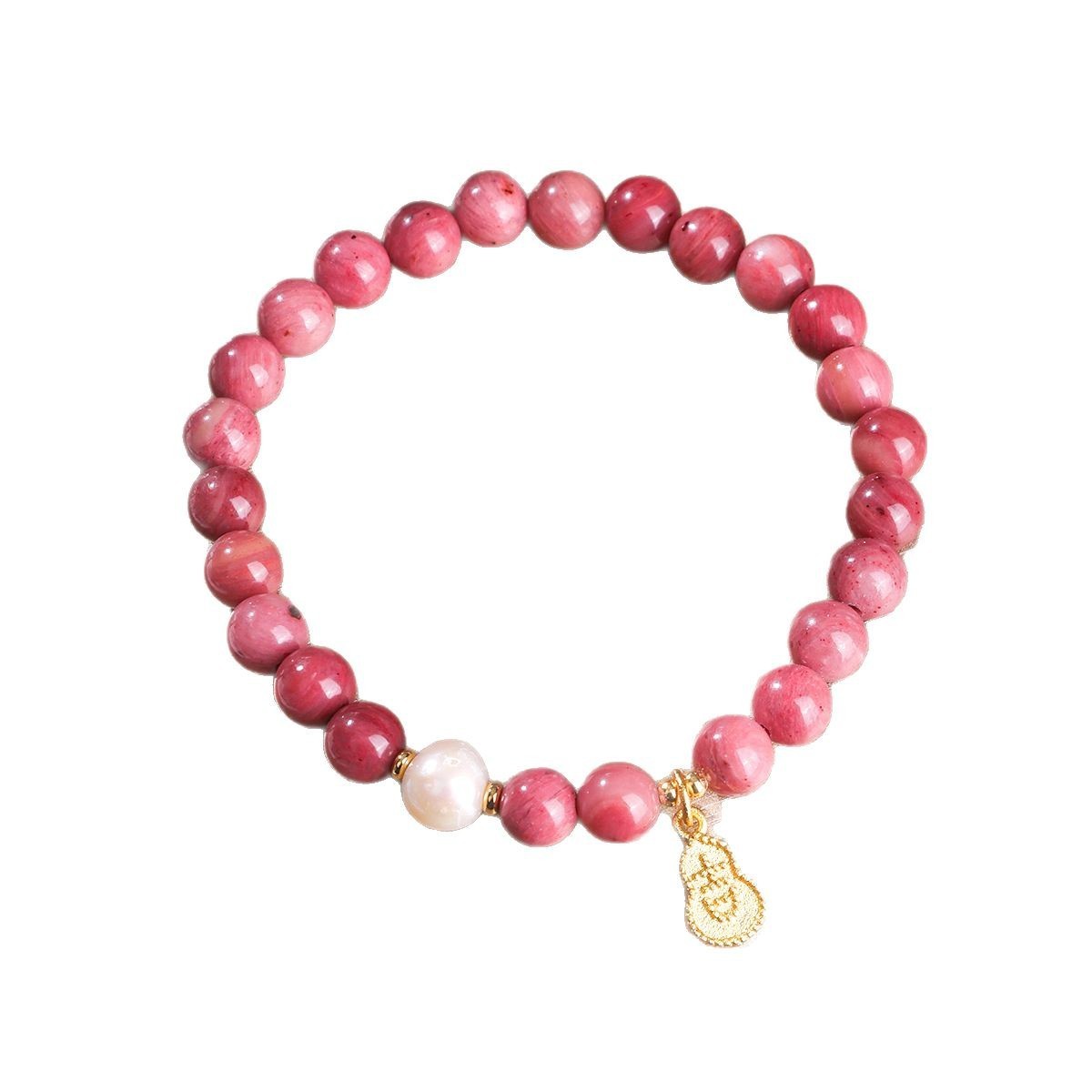 Natural Rose Stone Bracelet – Handmade Gemstone Jewelry for Women