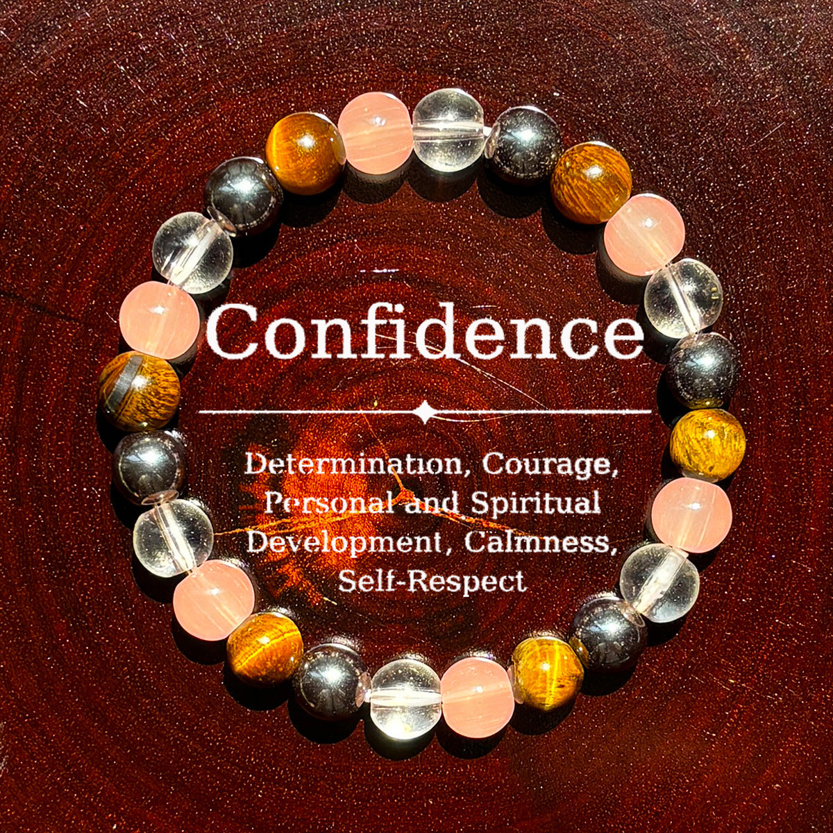 Tiger Eye Stone Beaded Bracelet, Natural Gemstone Jewelry for Men & Women