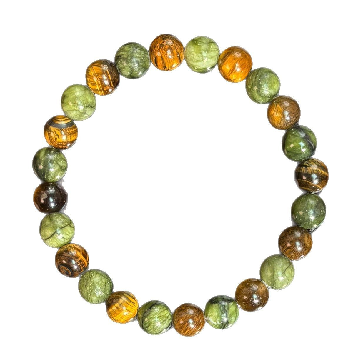 Tiger Eye Natural Stone Beaded Bracelet – Handmade Gemstone Jewelry for Men & Women