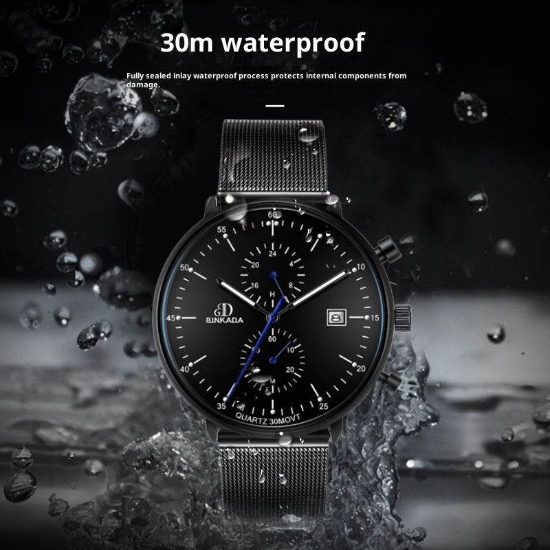 Luxury Luminous Waterproof Sports Watch – Men’s Quartz Timepiece