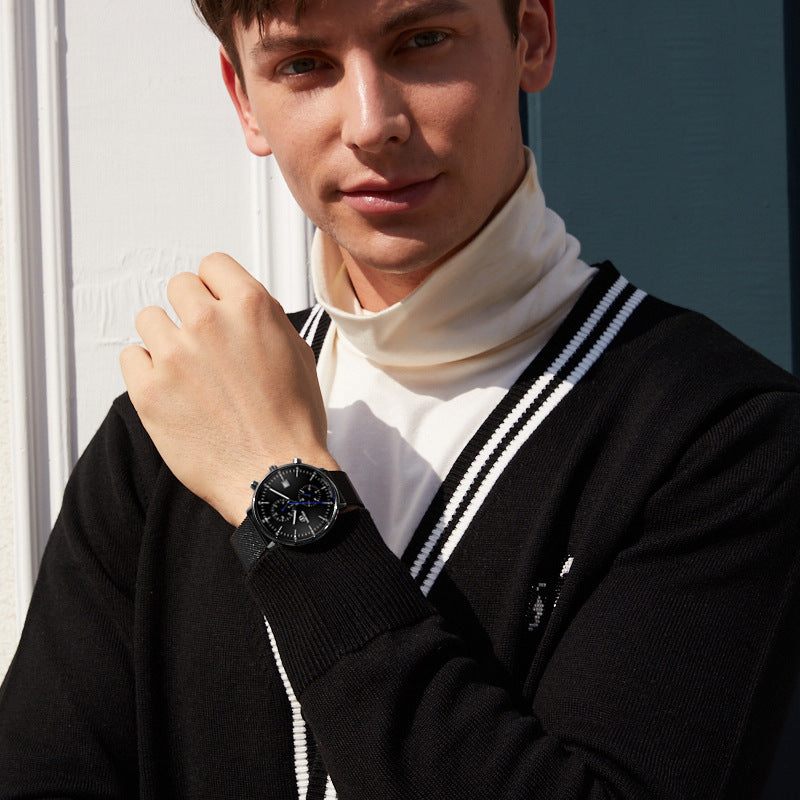 Luxury Luminous Waterproof Sports Watch – Men’s Quartz Timepiece