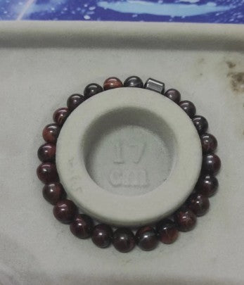 Black Stone Tiger Eye Bead Bracelet