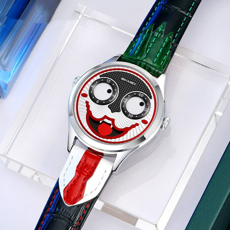 Unisex Clown Dial Watch & Waterproof