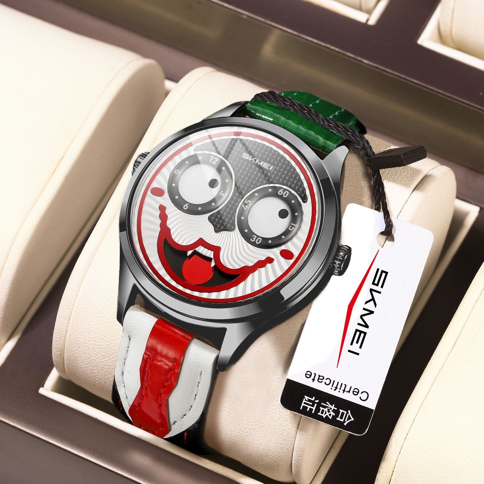 Unisex Clown Dial Watch & Waterproof